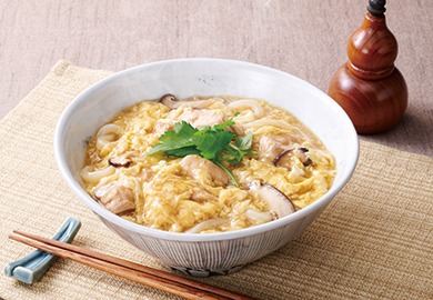 ささみのたまごとじうどん